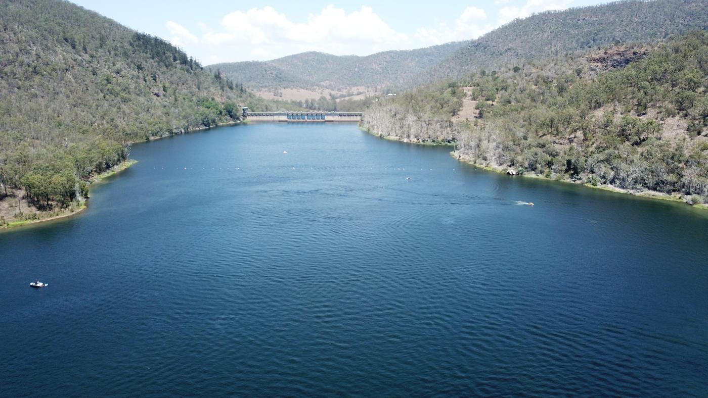 Somerset Dam aerial imagery operations Seqwater